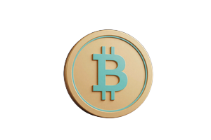 Bitcoin Kryptow&auml;hrung als Casino Einzahlungsmethode mit Gold-Akzenten